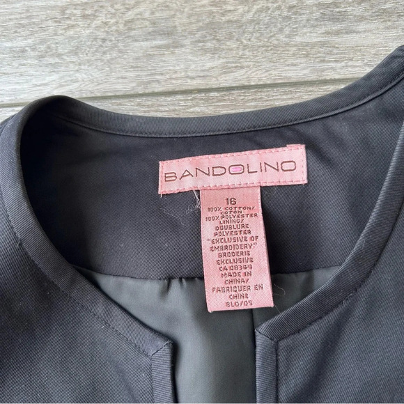 BANDOLINO BLACK  FLORAL JACKET - Picture 6 of 13